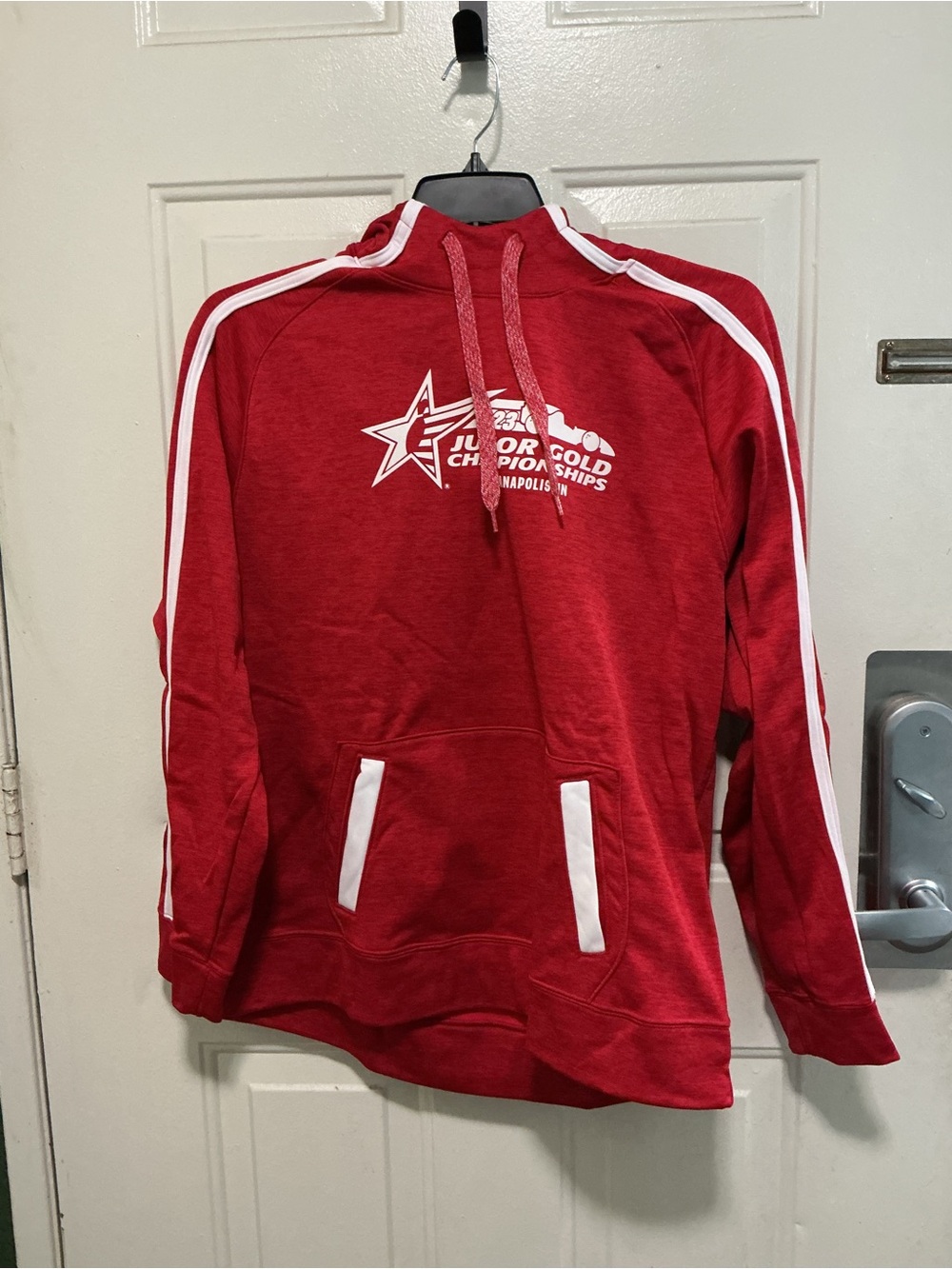 Augusta Sportswear Red Hoodie with White Trim